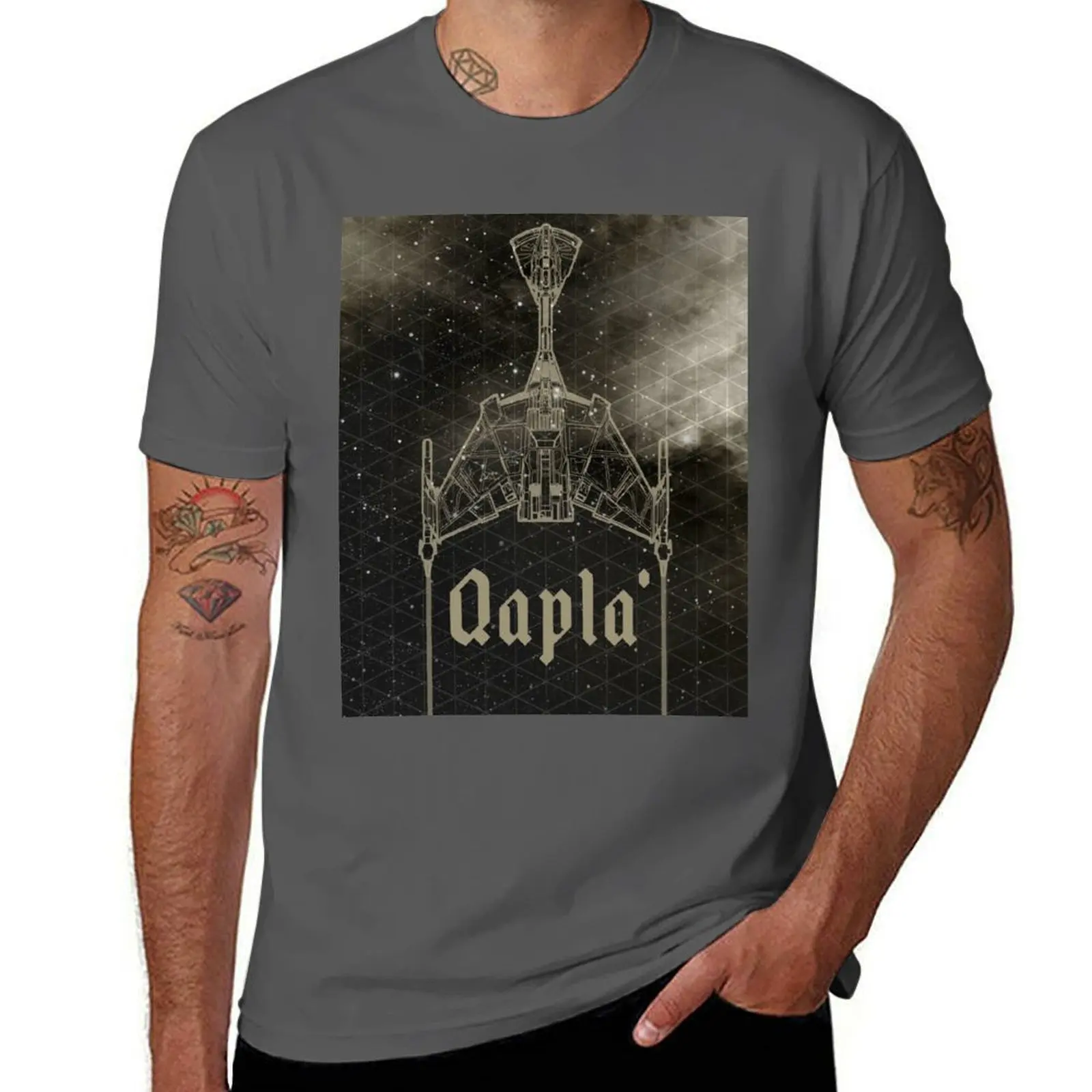 

QAPLA' FOR (KLINGON SUCCESS) T-Shirt Big and Tall Basic Tee Shirt