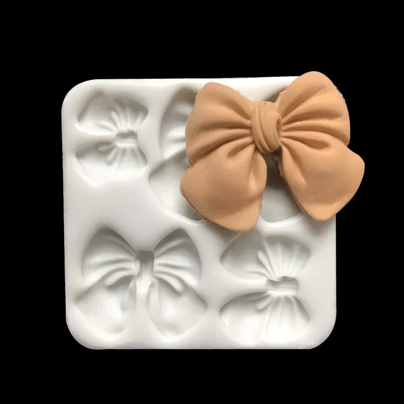 2024 New Bow Knot Resin Art Molds Silicone Fondant Mould Cake Decoration Tools Pastry Kitchen Baking Accessories Set