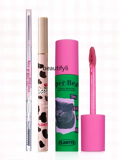 

Weird beauty milk cake eyebrow pencil aegyo sal pen lip eye makeup 3-piece set