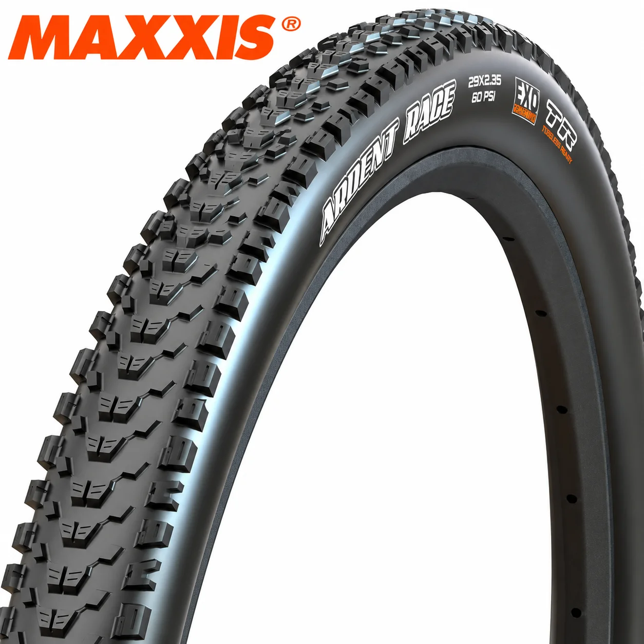 MAXXIS Ardent Race 29x2.35 MTB-Reifen EXO-Schutz TR Tubeless Ready 60TPI Faltbarer Mountainbike-Reifen – Detail 4