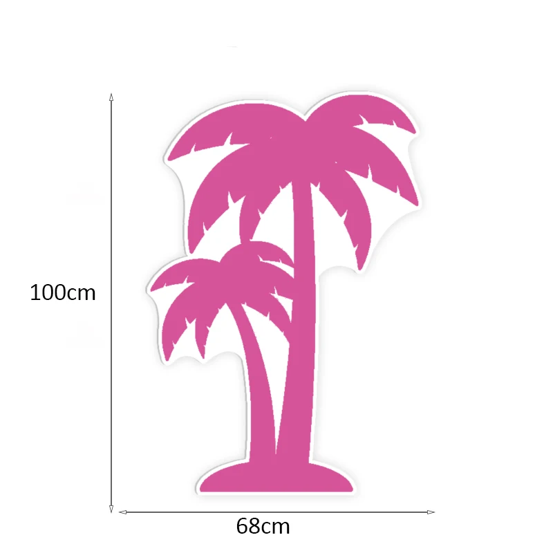 Summer Tropical Party Foam Board Coconut Tree Surfingboard KT Baord Party DIY Decor for Baby Shower Girl Birthday Backdrop Decor