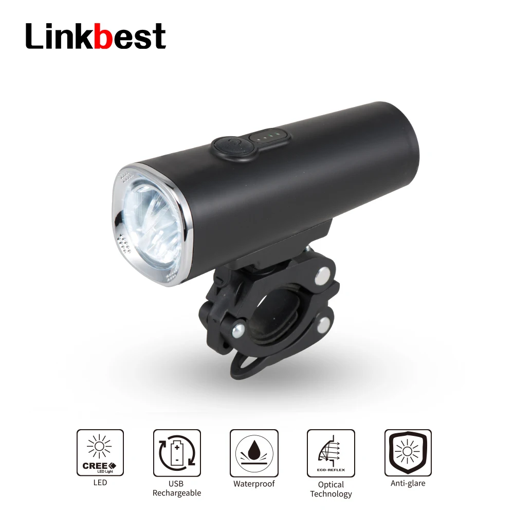 Linkbest 50 Lux Bicycle Light Led Bike Light Usb Rechargeable Waterproof Ipx 5 Helmet Flashing Light Cycling Running Headlight