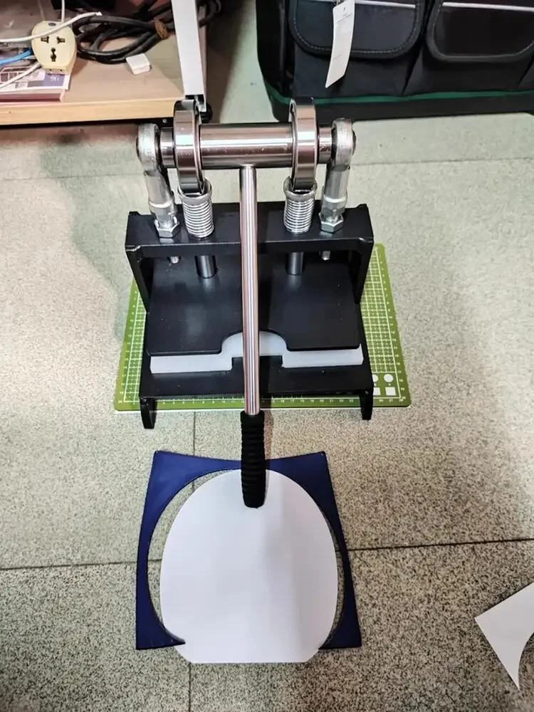 Universal Table Tennis Racket Rubber Cutting Machine Manual Press Ping-Pang Bat Rubber Edge Cutter Sticky Pat Tool