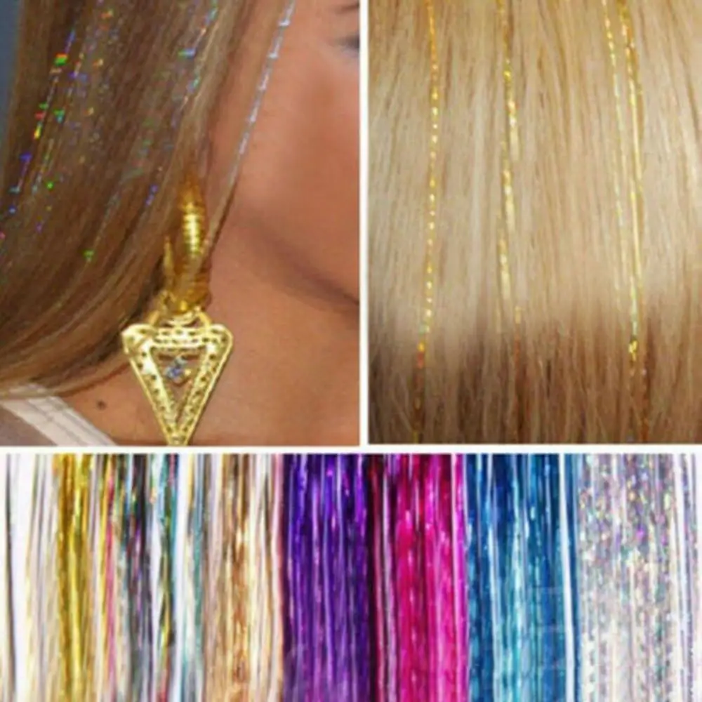 36 Inches Glitter Long Straight Wig Shiny Seamless Hair Extension Hairpiece Braiding Hair Ombre Professional Crochet Braid Hair