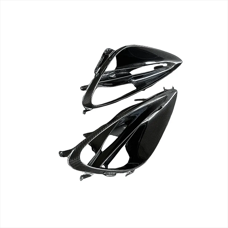 

Dry Carbon Fiber Car Front Lamp Shade for Mclarens 720S Headlights Frame Lamp Cover Exterior Accessories