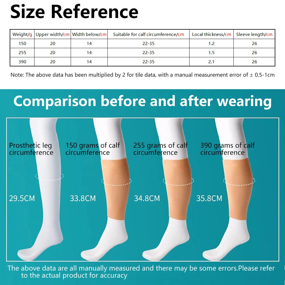 IVITA  2 Colors Choices Realistic Full Silicone Leg Cover Support Arm Legs Sleeve Decorate Leg Curves Concealer Protective