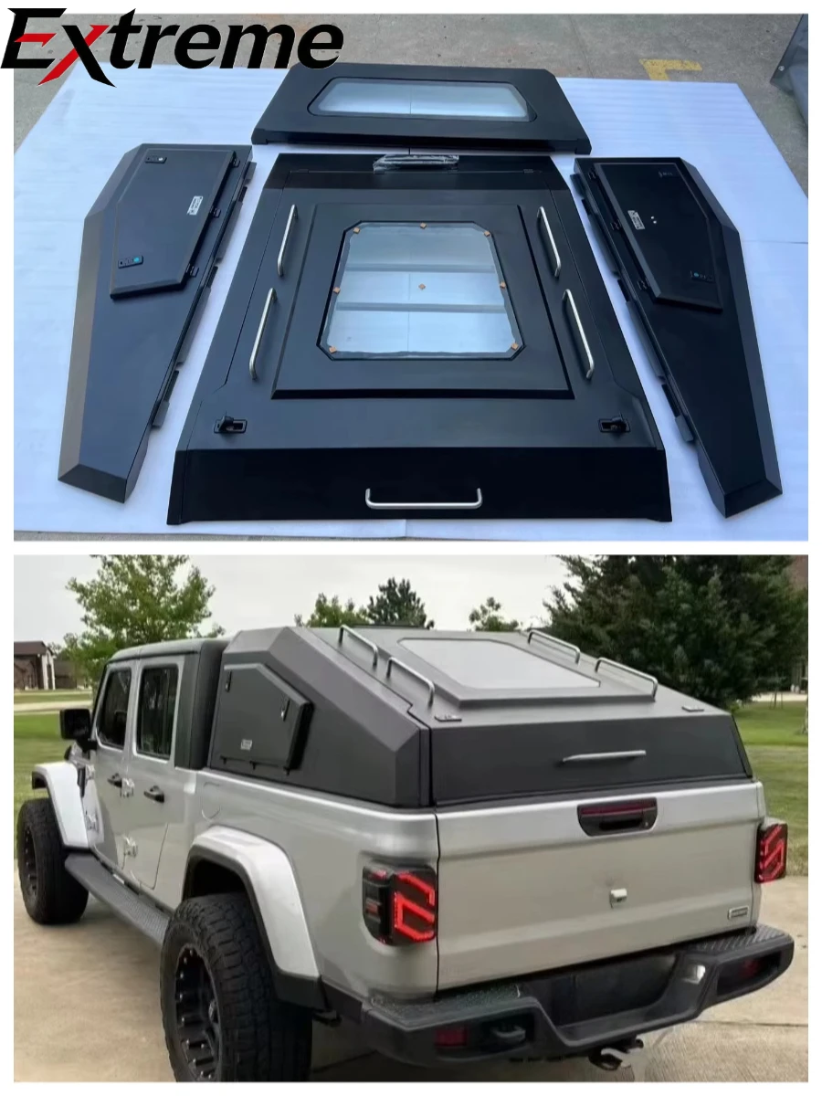 New Aluminum Manganese Steel Hatchback Hardtop Pickup Fastback Truck Fit for Jeep Gladiator Canopy