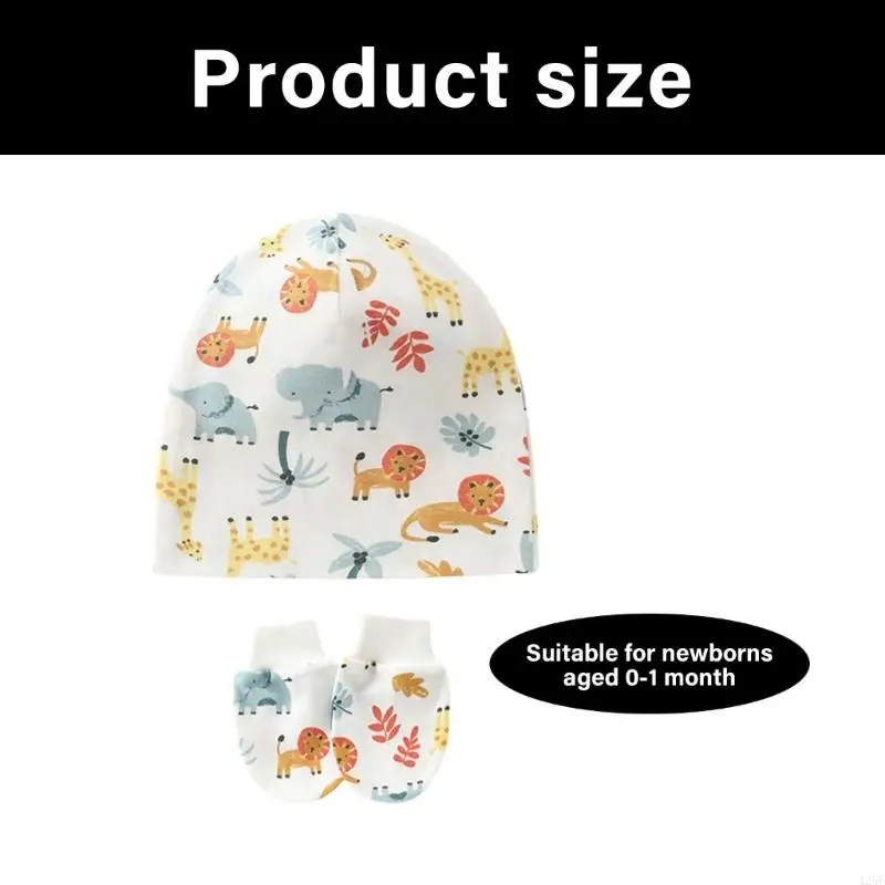 2 pezzi neonato cappello da neonato copricapo da ospedale cappello solido/modello stampato 425F