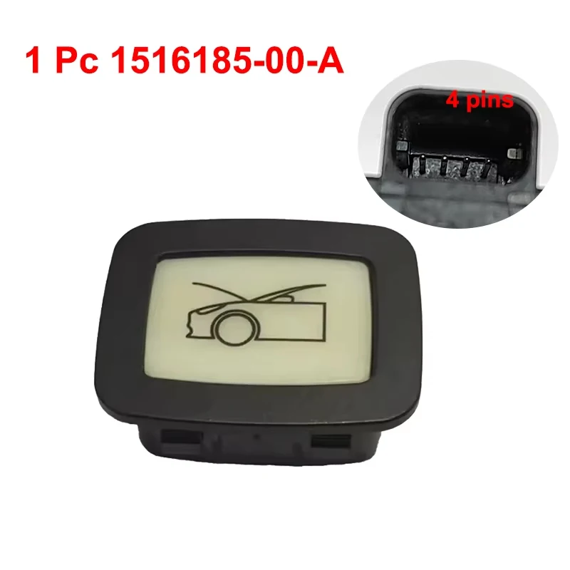 New For Tesla Model 3/Y 2017-2023 Car Frunk Trunk Safety Switch Button Luggage Lock Switch 1516185-00-A 1107722-00-D Replacement