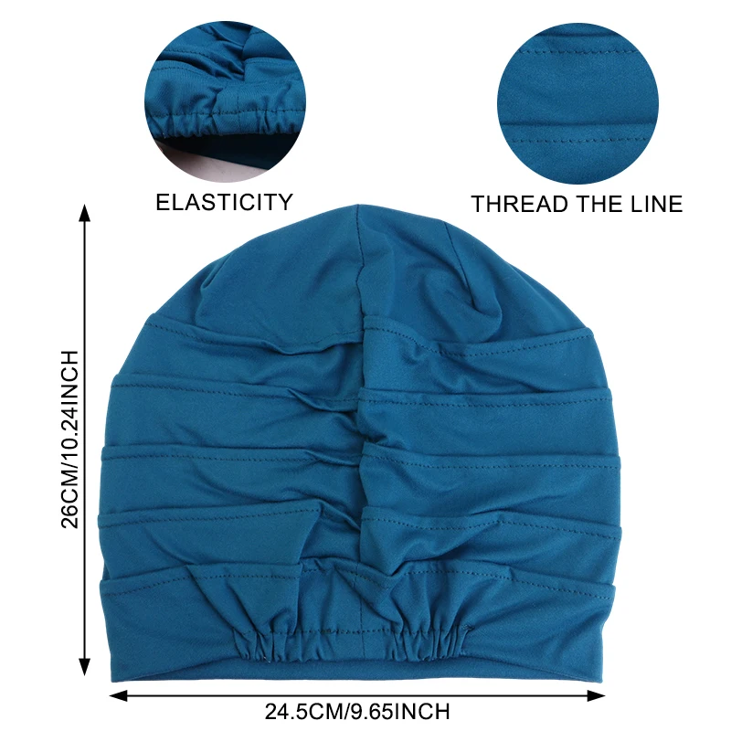 Autumn Winter Elastic Casual Hat Hair Care Nightcap Soft Cap Chemotherapy Cap Hair Accessories