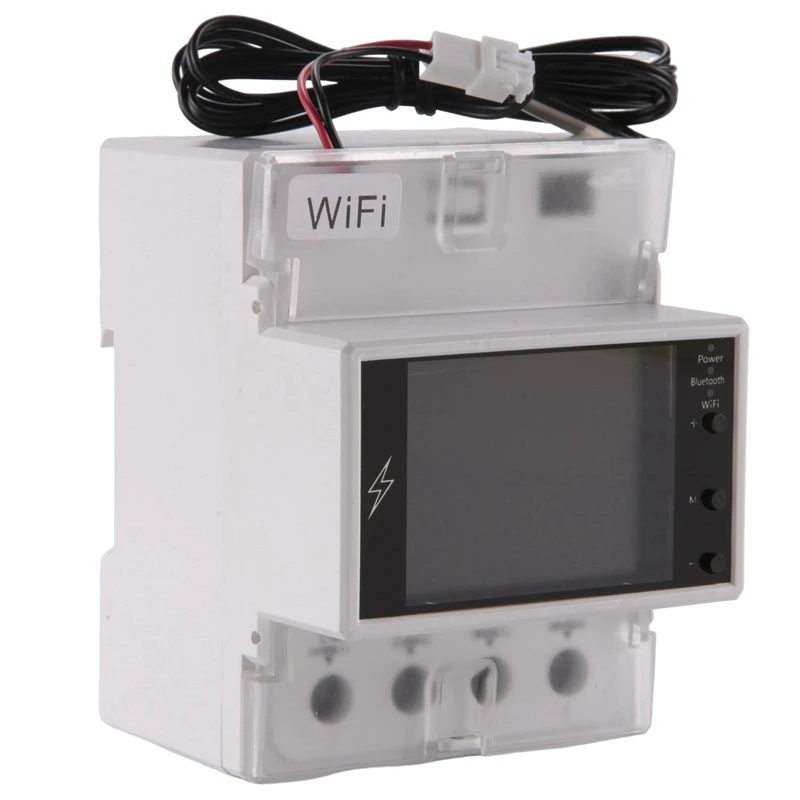 1 Piece AT4PTW WIFI Tuya Din Rail Digital Thermostat Incubator Temperature Controller With Timer Switch AC220V 100A For Heating