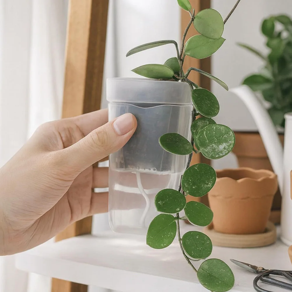 12Pcs Plant Potted Succulent Simple Flowerpot Square Self Watering Pots For Succulent Plants With Dry And Wet Separation