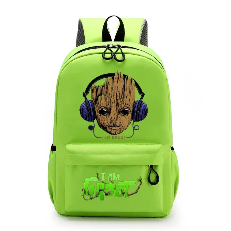 Disney Marvel Groot Kids Student School Bag Anime Cartoon Print Girl Cute Backpack Teenager School Supplies Knapsack Child Gifts