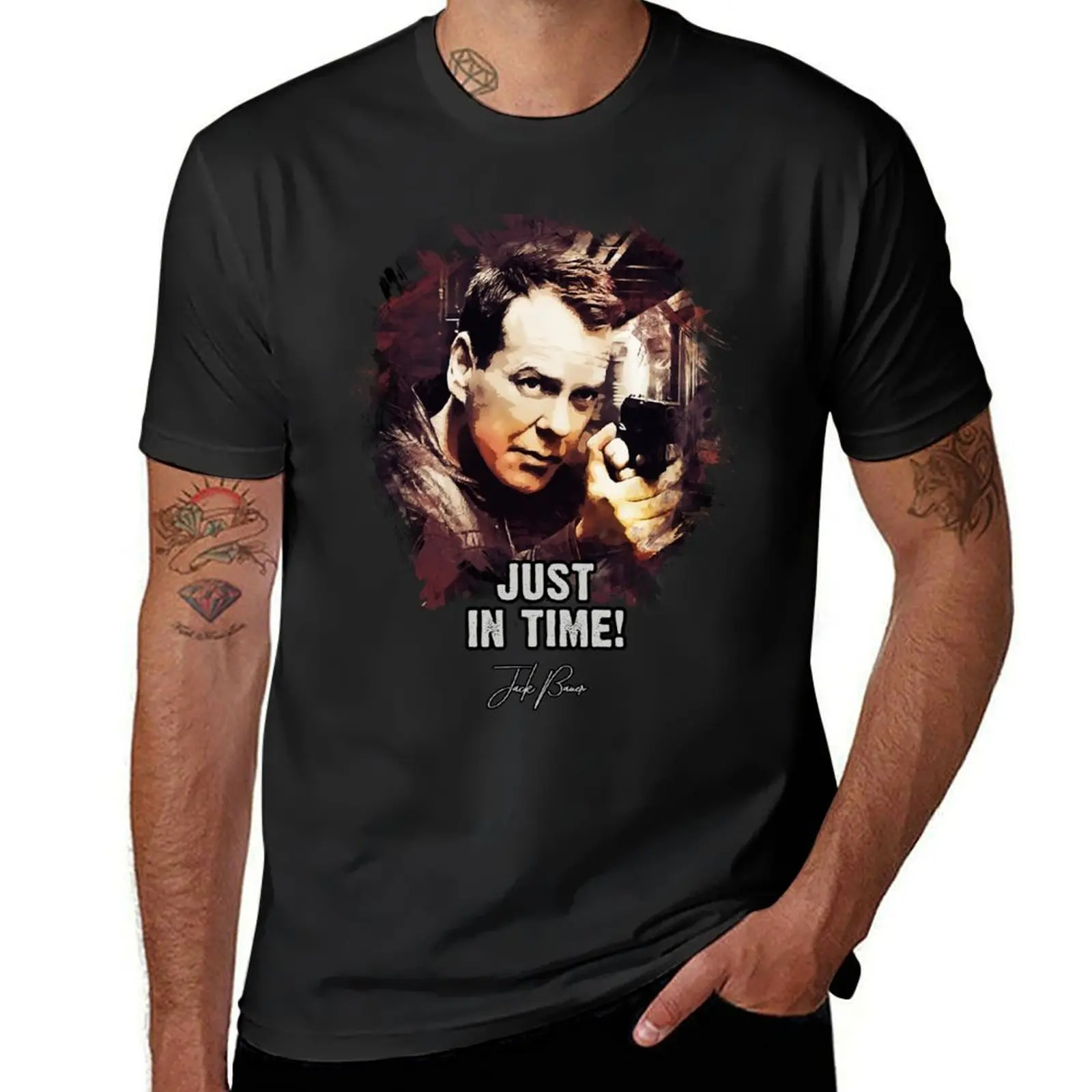 Just In Time - Jack Bauer T-Shirt summer clothes tees new edition Short sleeve tee mens graphic t-shirts hip hop