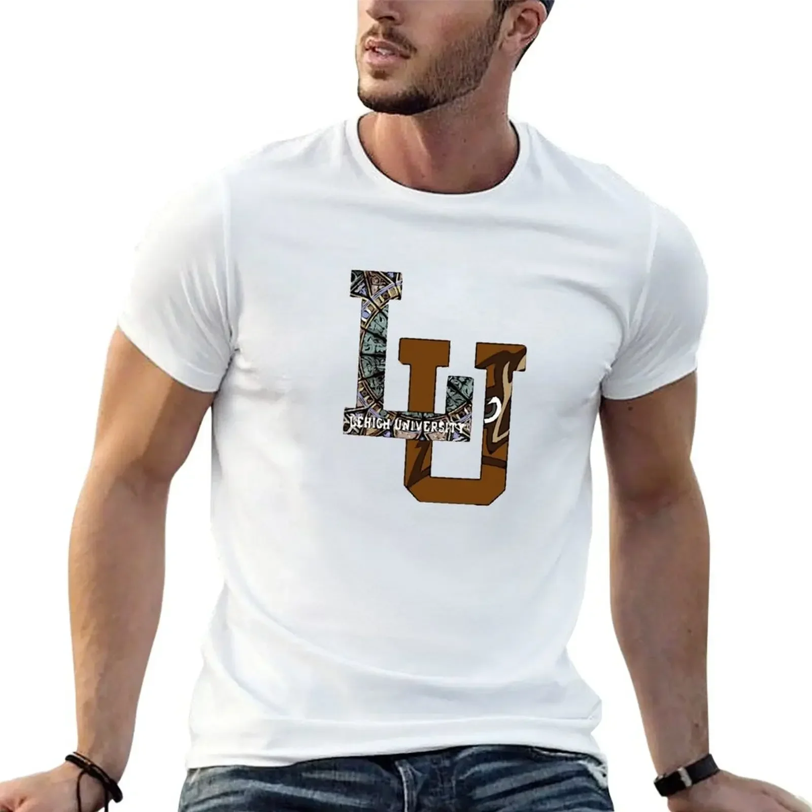 Lehigh University T-Shirt rapper graphic tees graphic shirts blue archive mens fashion