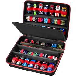 Toy Storage Organizer Case Compatible with Hot Wheels Car, for Matchbox Cars, Portable Container Holder Fit for 36 Toys Car