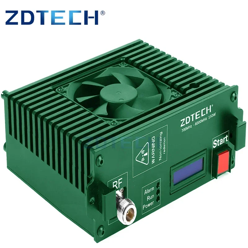 Ultra Wide Frequency 700-6000MHz 150W Dds Sqinal Generator Power Amplifier Module With Cooling Fan And Heat Sink