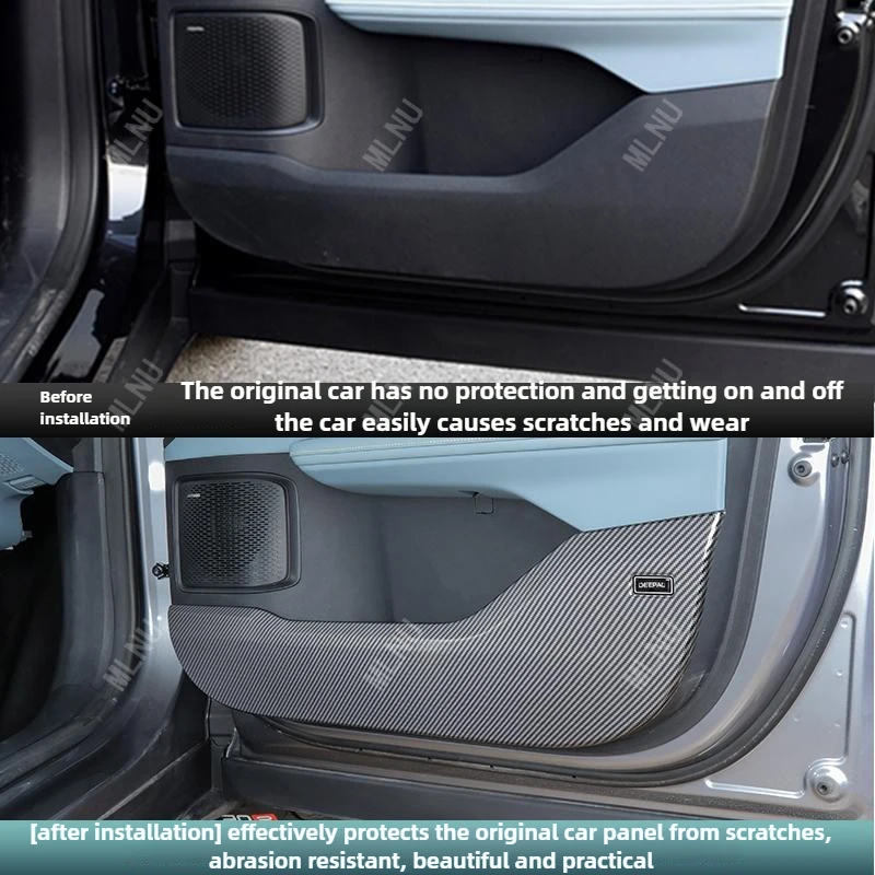 لملحقات CHANGAN Deepal S05 2026/2025 وسادة ركلة الباب مادة ABS الممتازة المضادة للخدش حامي مقاوم للماء 2022-2024 #2