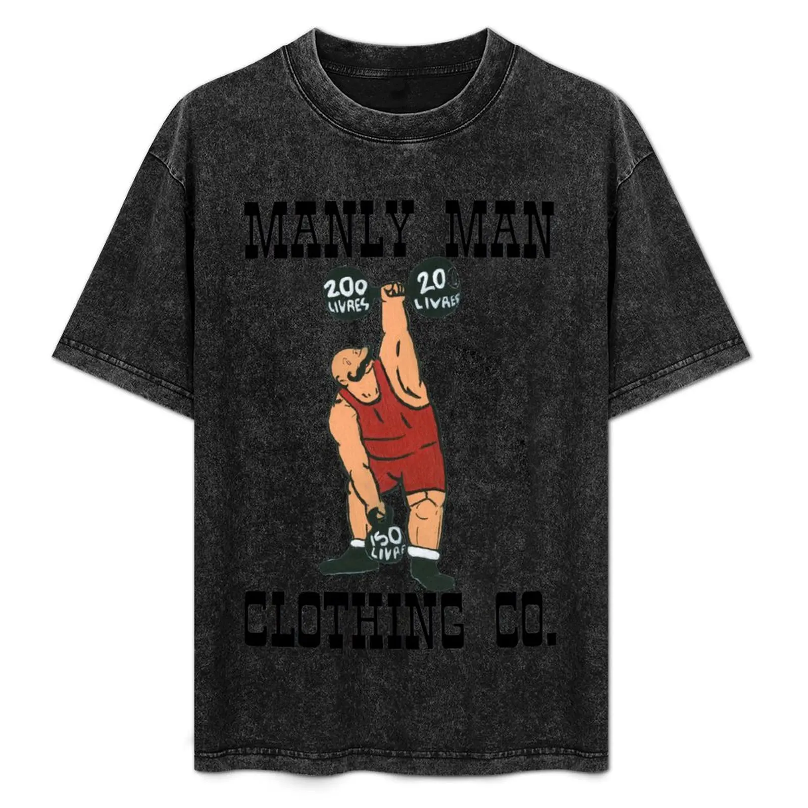 

Manly Man T-Shirt Plus Size Workout Short Sleeve Top