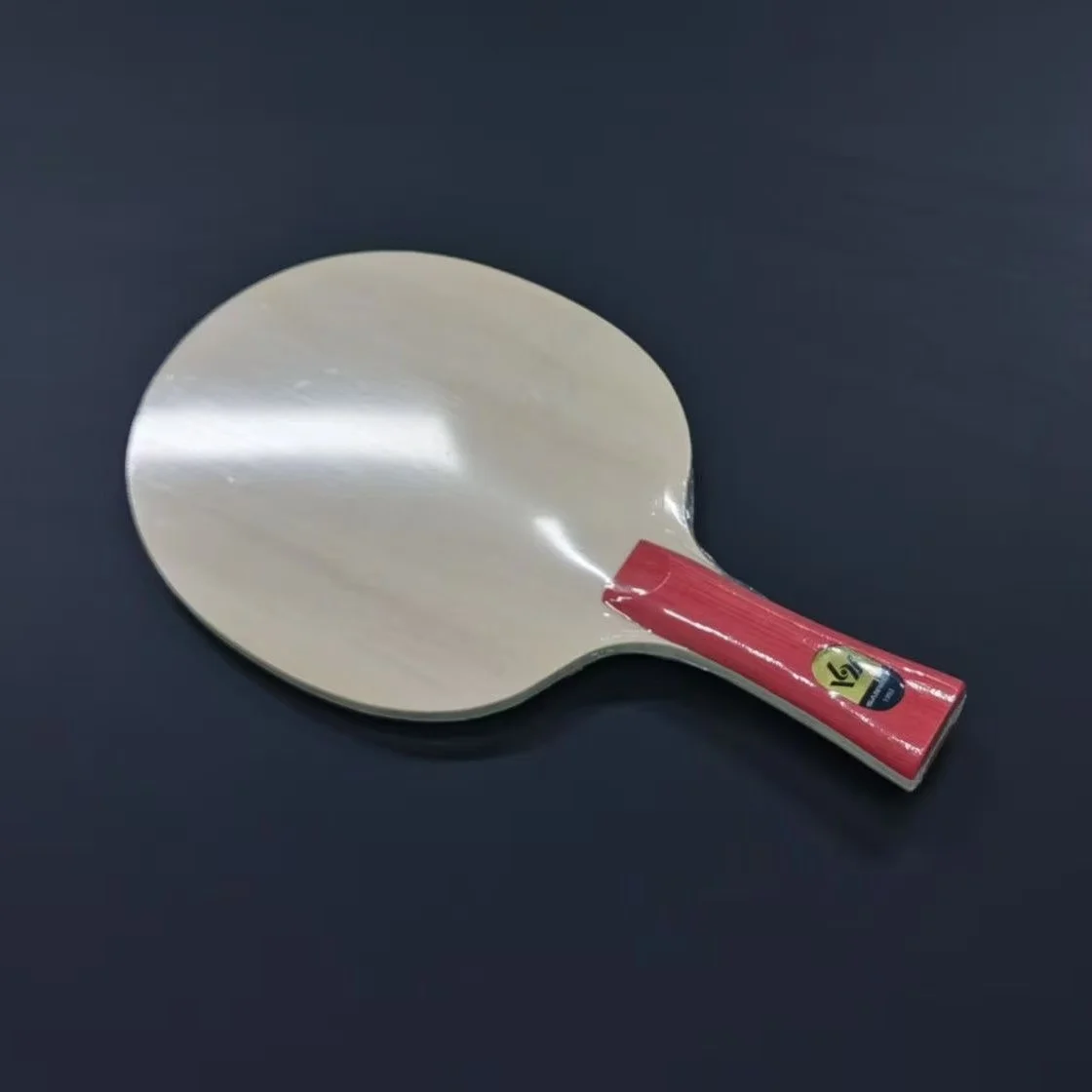 SANWEI Training Table Tennis Blade | FL Handle | Purple/Red | 5-Ply Wood | Simple Pack, No Retail Box, No Flaws