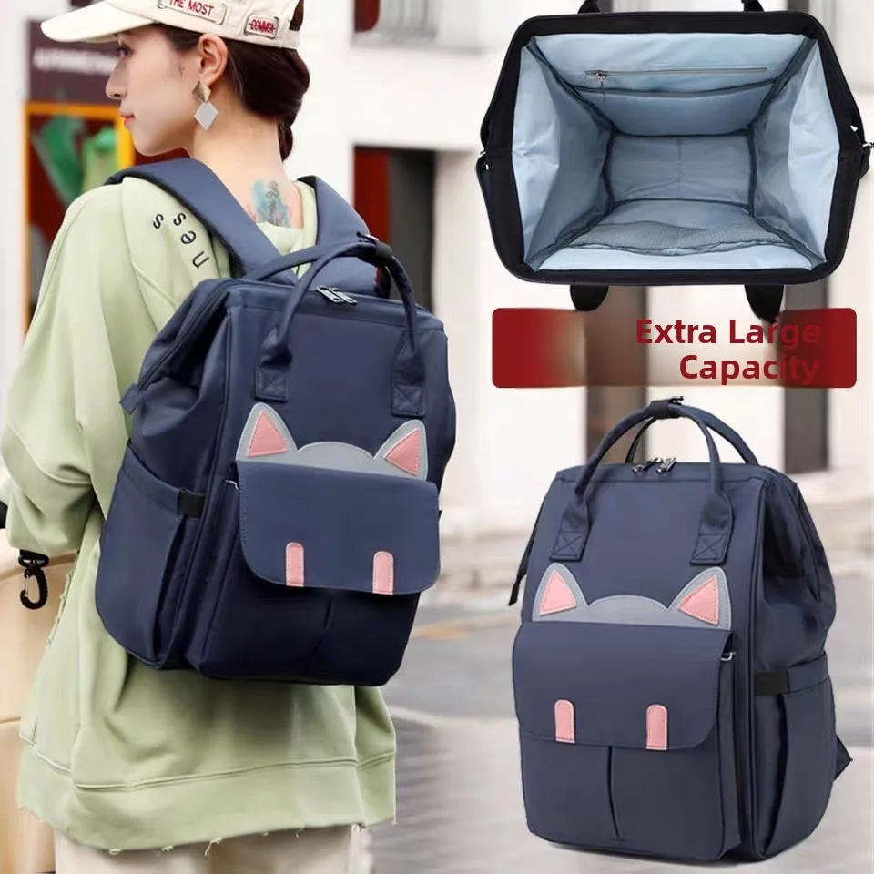 

Korean Sle Mommy Bag Large Capaci Lightweight Faionable Handbag Multi-Functional Bapa Milk Poer Bag for Women