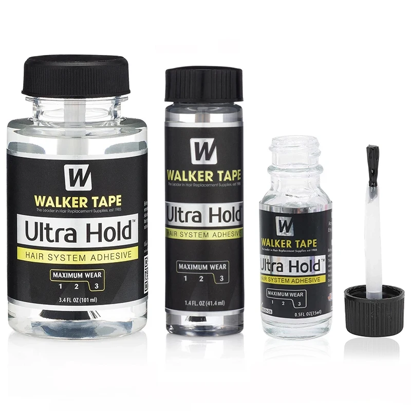 

Ultra Hold Wig Glue Waterproof Hair Glue For Lace Wig/Toupee/Closure Invisible Hair System Adhesive With Brush+Lace Remover