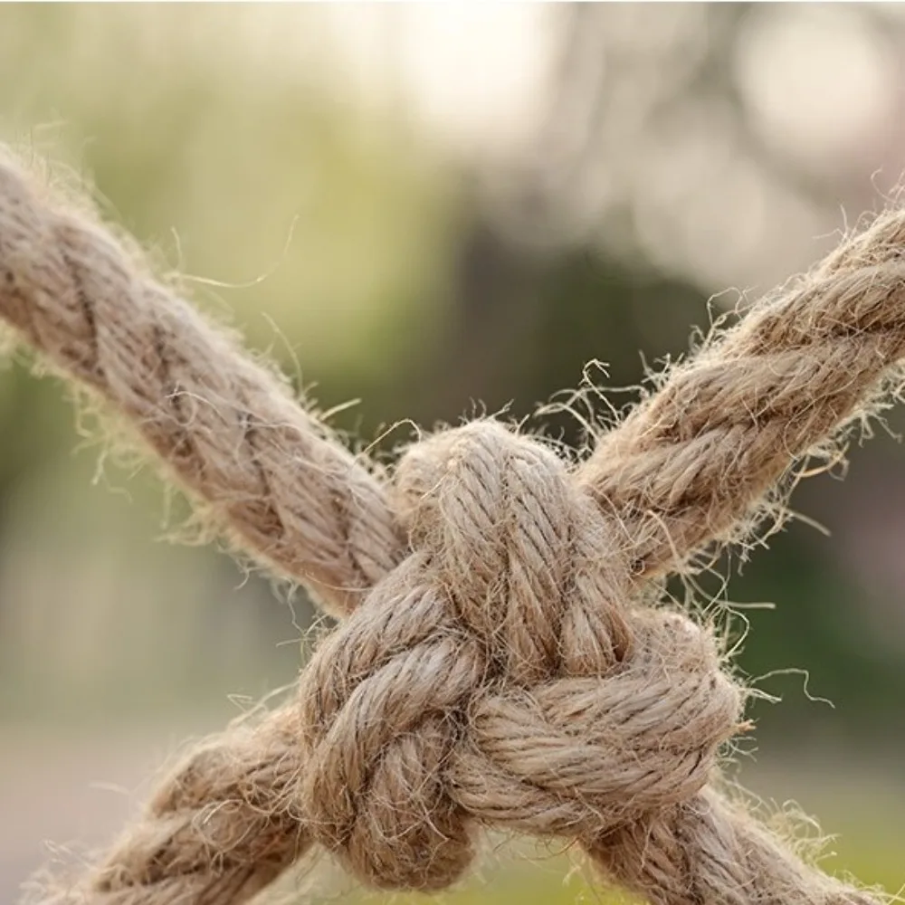 Hemp Rope Climbing Net Garden Balcony Nature Jute Rope Child Safety Net Ceiling Mesh DIY Craft Stair Protection Fence