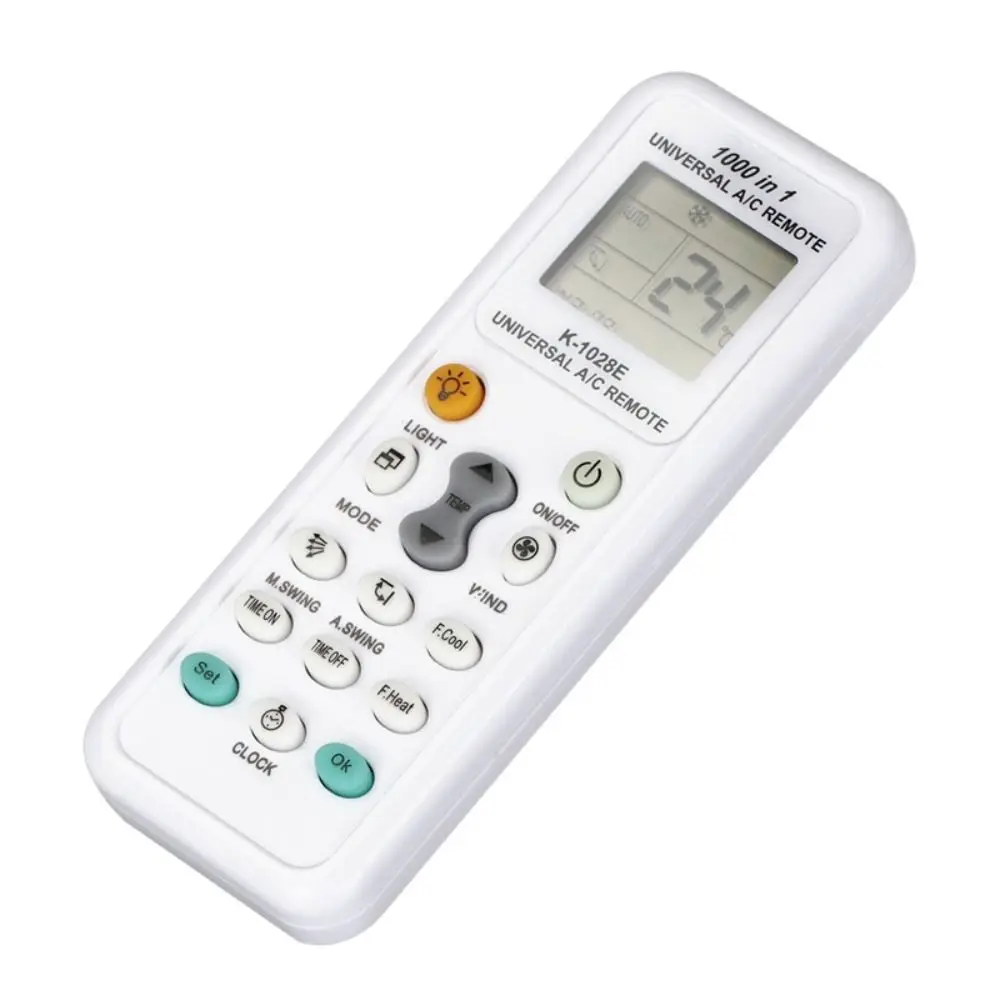 Remote Control AC Universal Tahan Lama K-1028E 1000 In 1 Pengontrol AC Remote Control LCD Daya Rendah