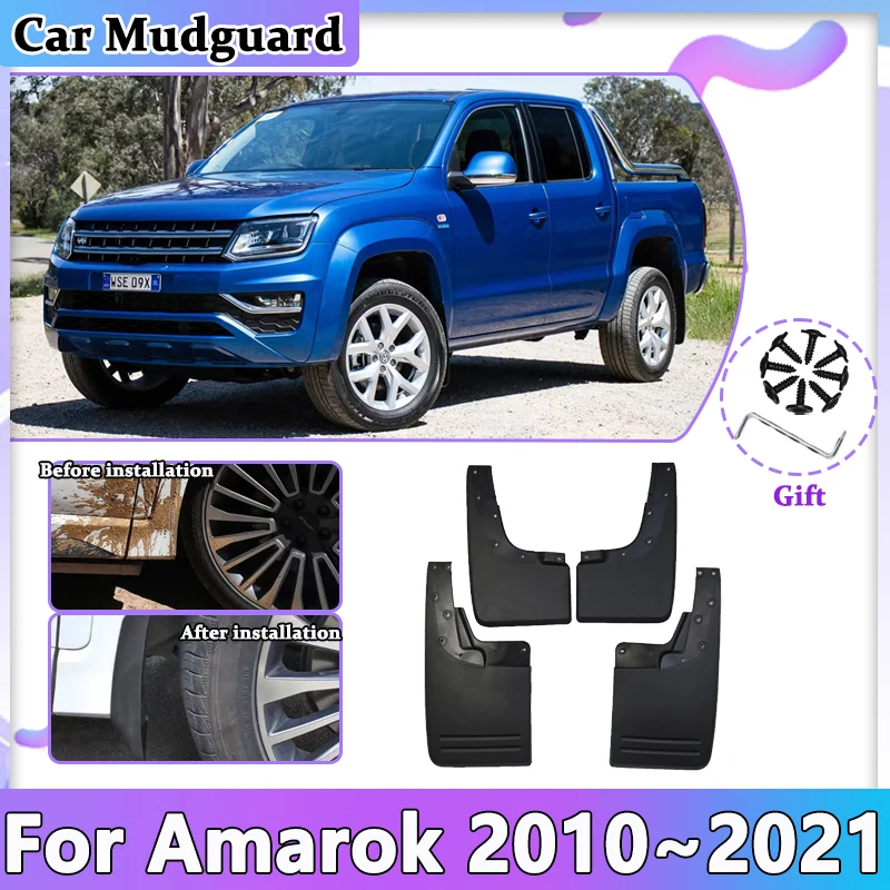 

Car Mud Flap For VW Volkswagen Amarok 2H 2010~2021 Mudguards Splash Guard Front Rear Anti-splash Fender Auto Mudflap Accessories