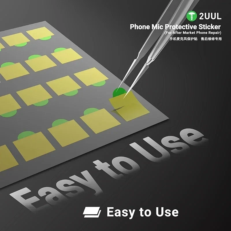 2UUL DA32 500PCS/Pack Phone Mic Protective Sticker Liquid Isolation Dustproof for After Market Phone Repair Protection Tool