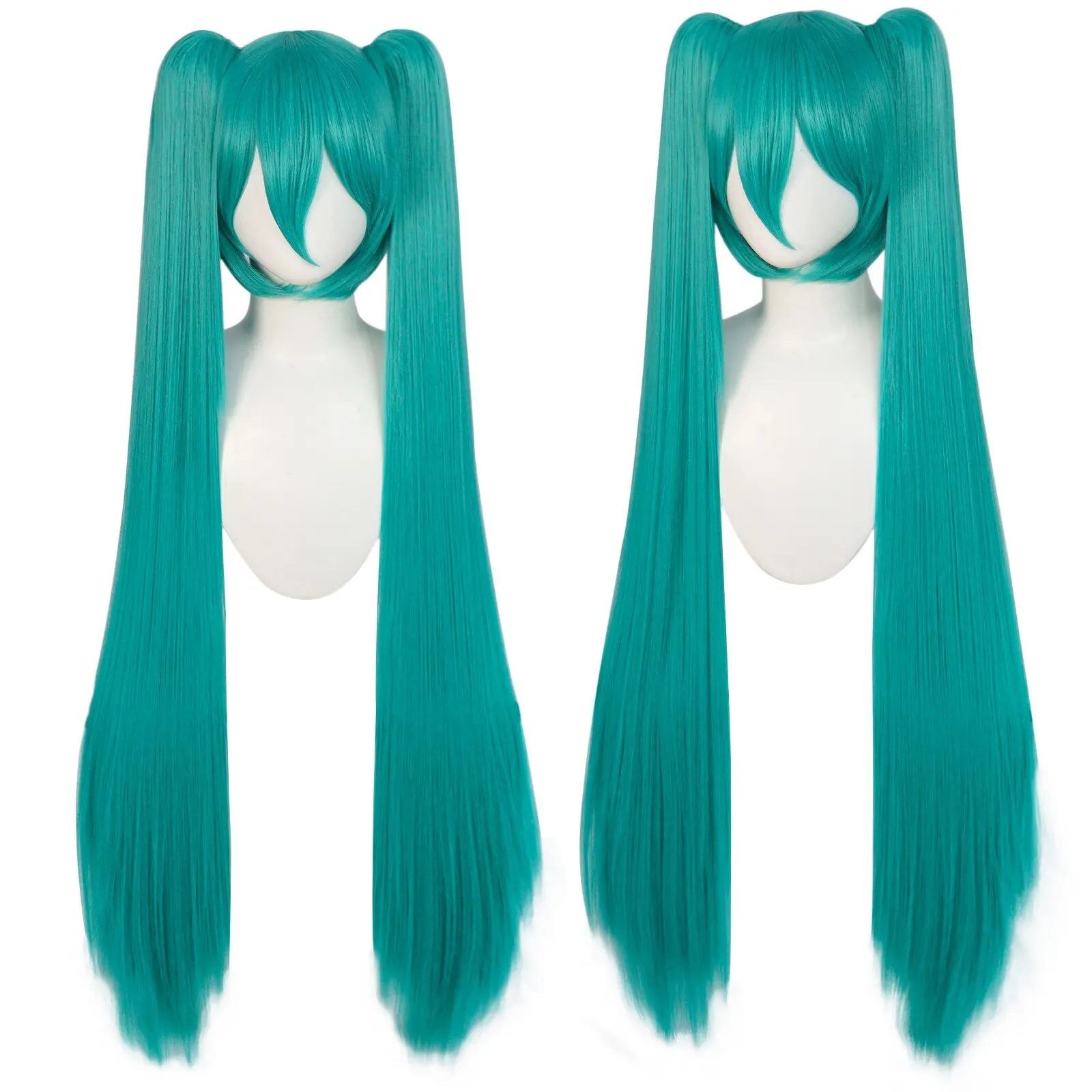 42inch Green Anime Long Synthetic Hair Lolita Cosplay Halloween Wig