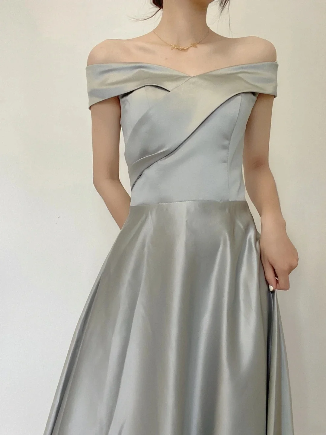 

2026 New ey Satin Bridesmaid Dr aduation Slimming Everyday Wear Performance Dr Spring Summer Women's Dr