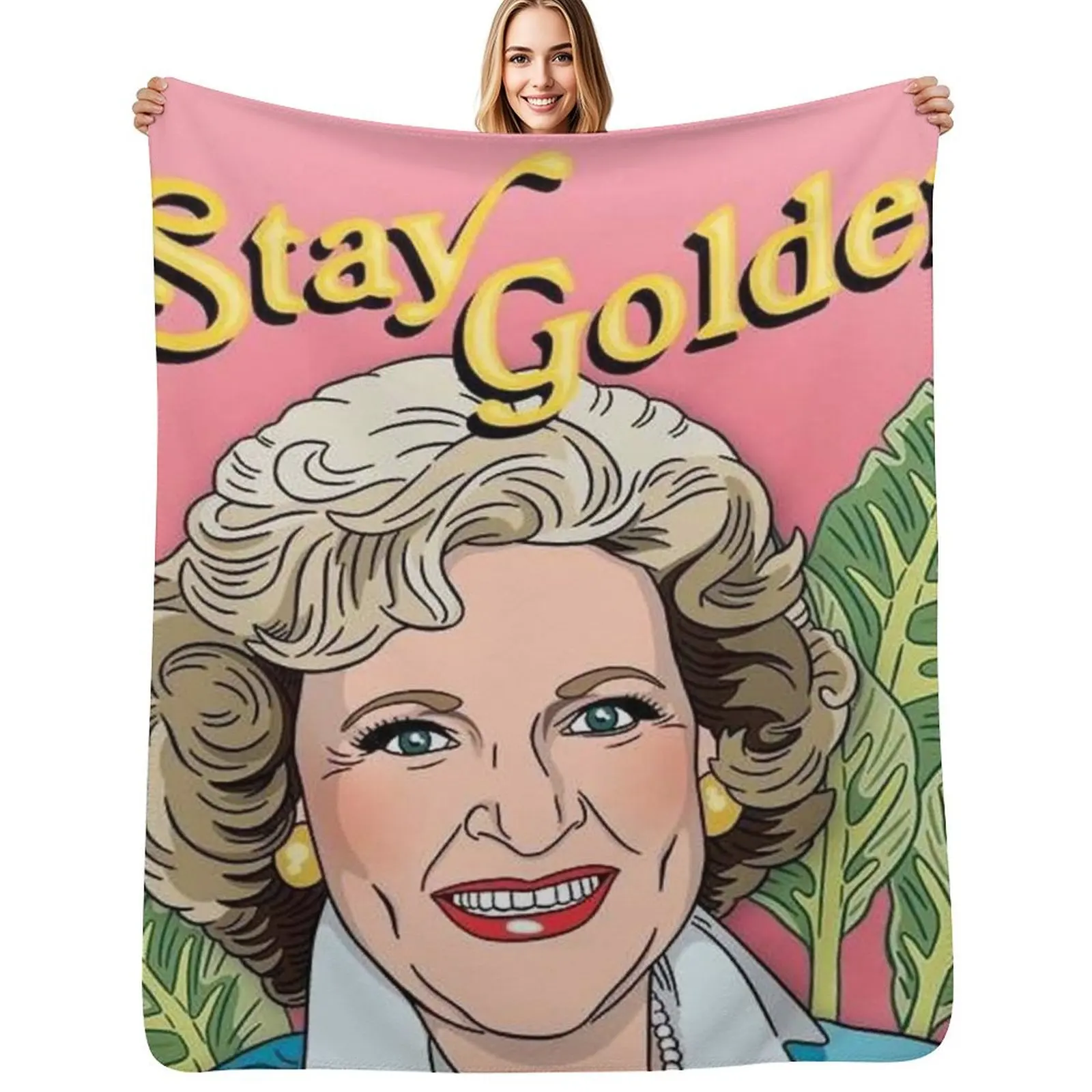 

Stay Golden Girls Throw Blanket Travel Picnic Luxury Thicken Decorative Throw Blankets