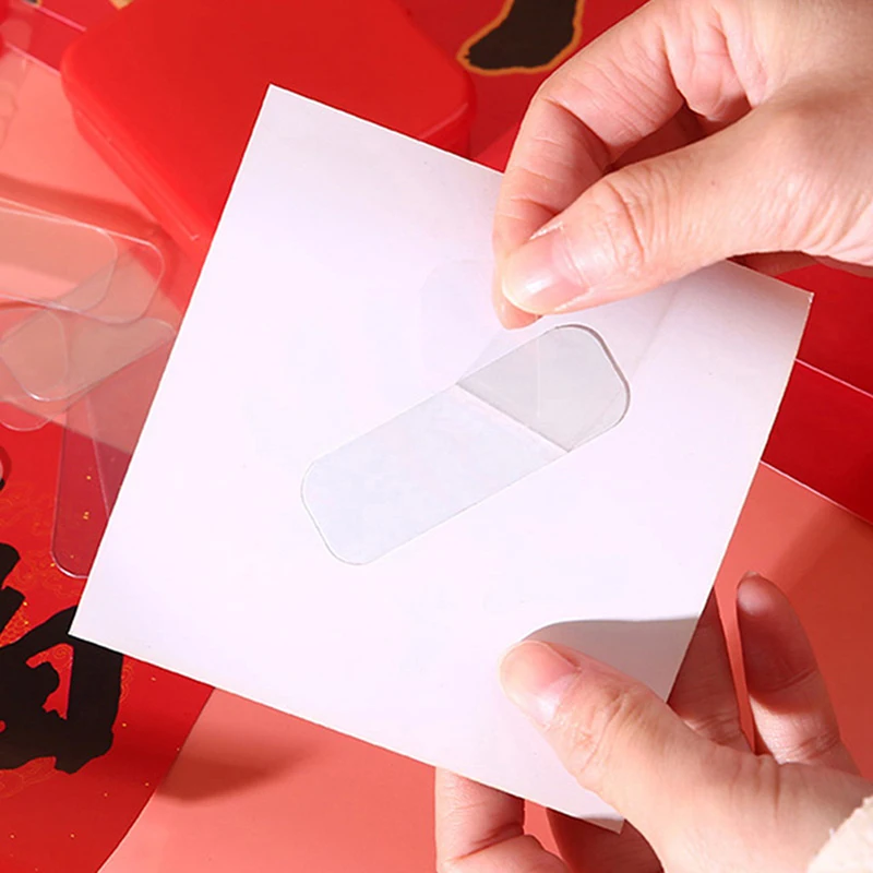 60 Stk/doos Dubbele Side Sticker Transparante Non-marking Universal Adhesive Stickers