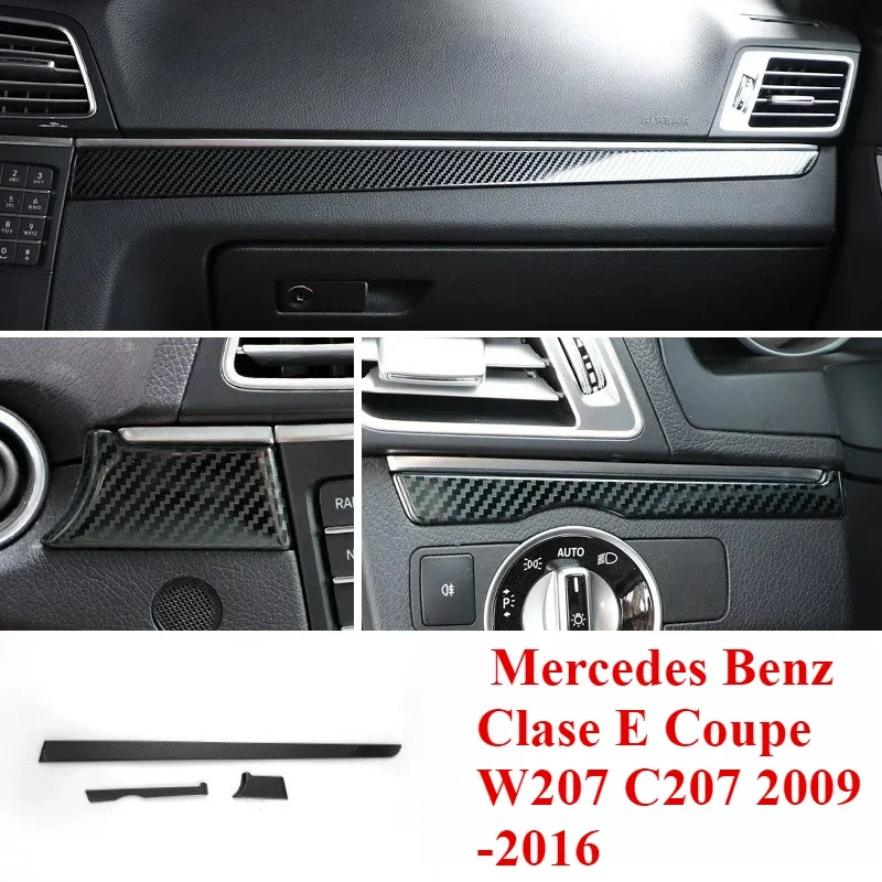 central de coche, LHD, compatible con Mercedes Benz Clase E Coupe W207 C207 2009-2013, color negro, nuevo, 3 unidades por juego