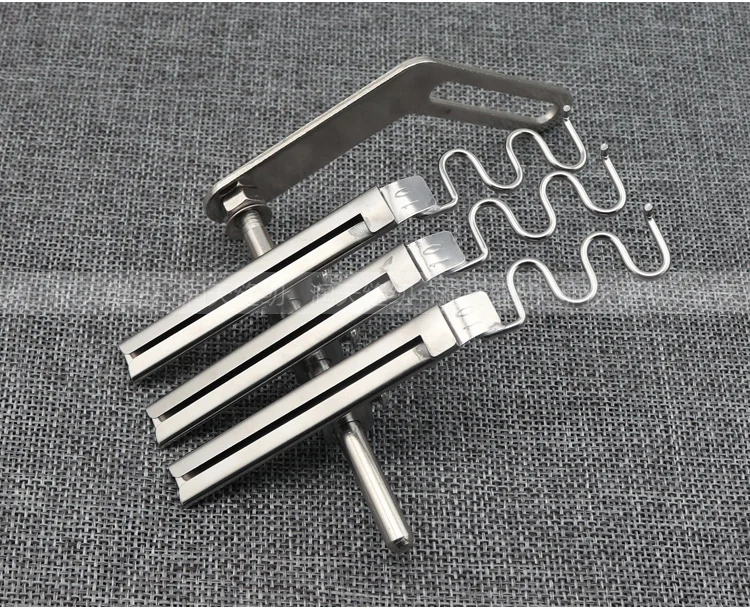 Multi Tape Attach Folder Fit For VC008 1404P 1412P Multi Needle Sewing Machine Decorative Tape On Jacket