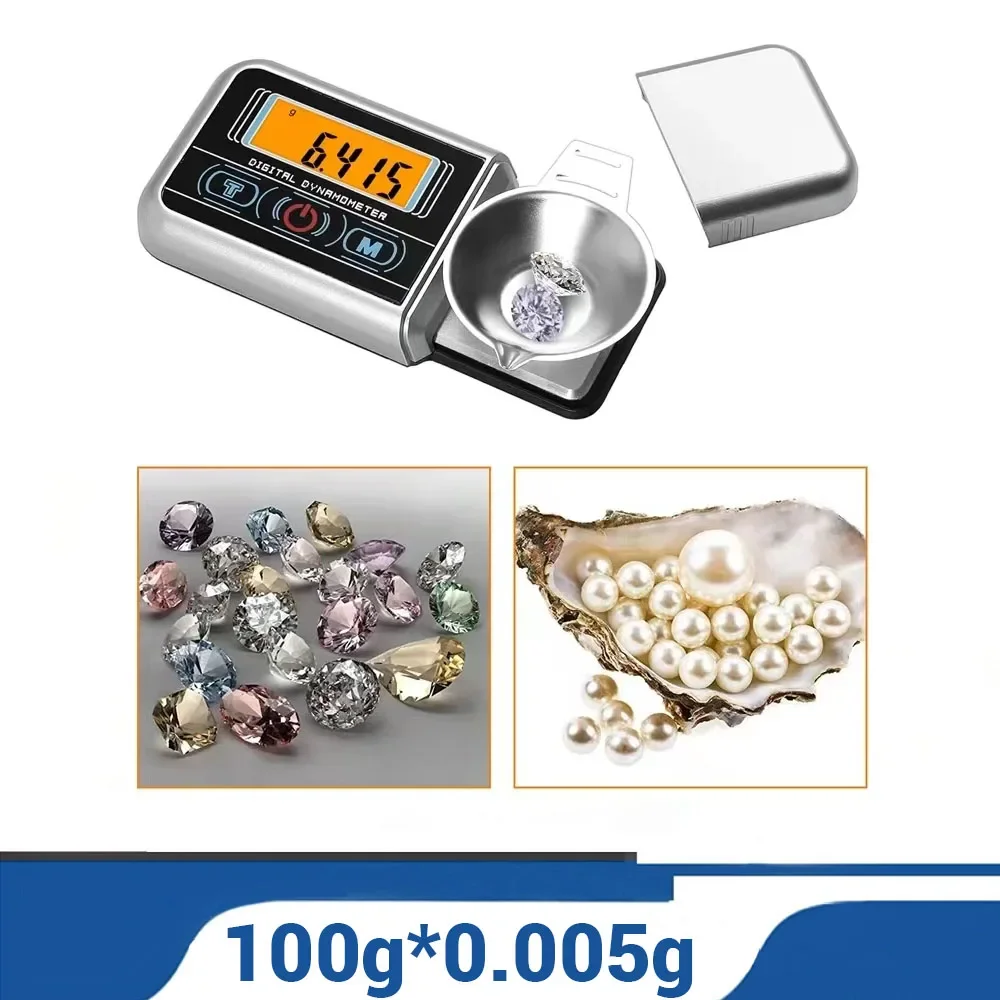 

Mini Jewelry Scale 100gx0.005g Precise Turntable Stylus Force Digital Dynamometer Tracking Gauge Portable Digital Scale