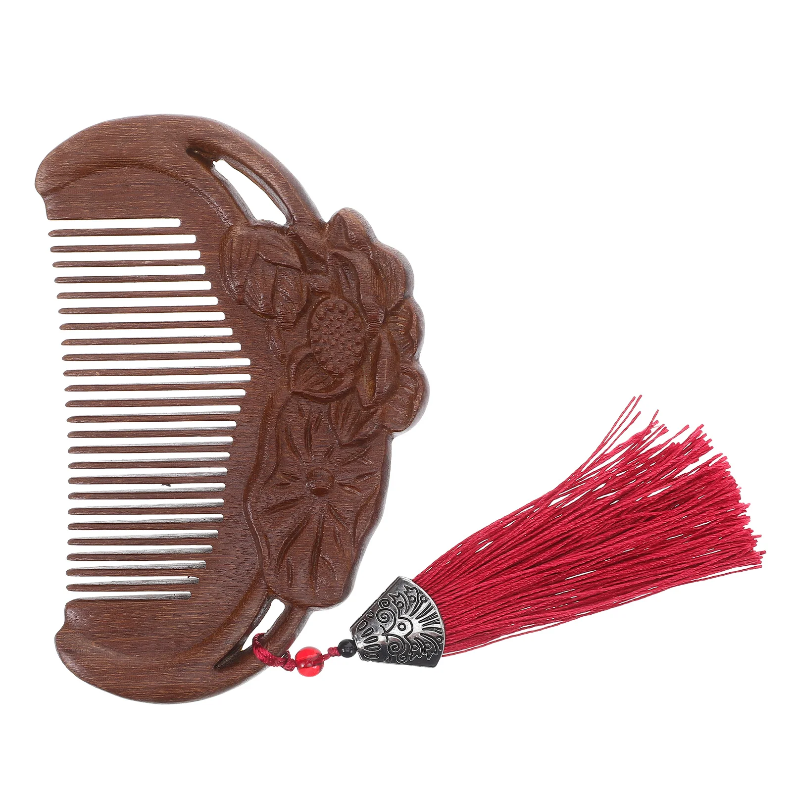 

Premium Golden Rosewood Hair Comb Natural Smooth Wooden Detangler Anti-Static Scalp Care Massage Tool Essential