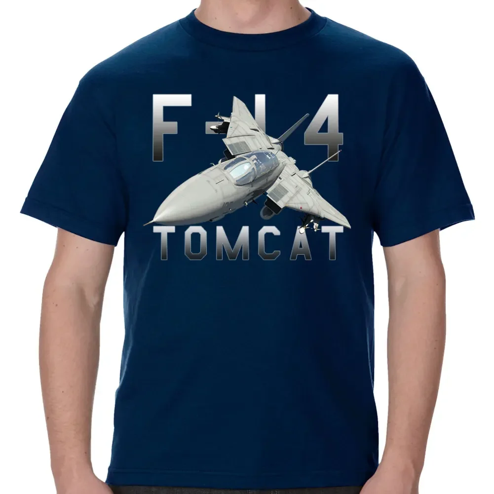 Naval F-14 Tomcat Fighter T Shirt. New 100% Cotton Short Sleeve O-Neck Casual T-shirts Loose Top Size S-3XL