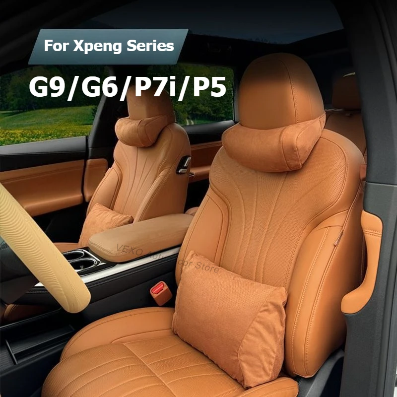 

Для Xpeng G9 G6 P7i P5 2025 2026 2024, подголовник автомобильного сиденья, подушка для шеи, защитная подушка для регулировки шеи, поясничная подушка для поддержки талии