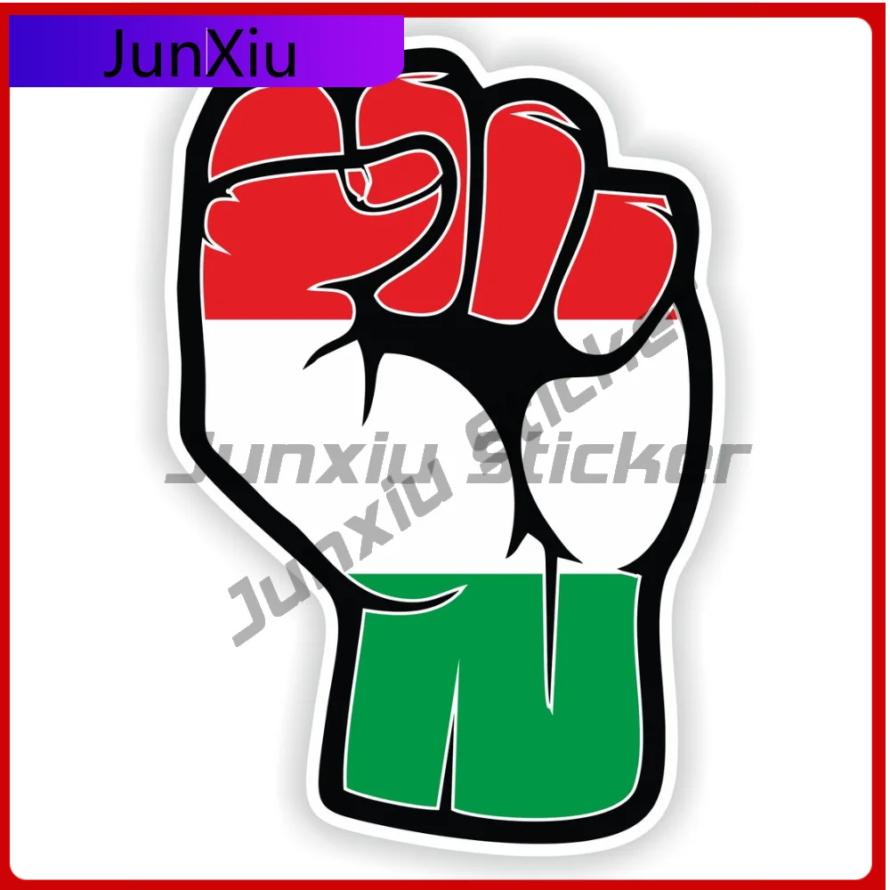 

Hungary Sticker Fist Hand Premium Car Sticker For Motorcycle Helmet Weatherproof Decoration Auto Accessories Exterior Vinyl