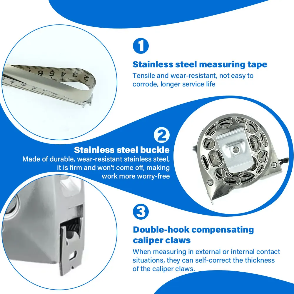 7.5m X 25mm Metric Tape Measure Stainless Steel Anti-corrosion Retractable Metric Ruler Hollow Design Woodworking Measuring Tool