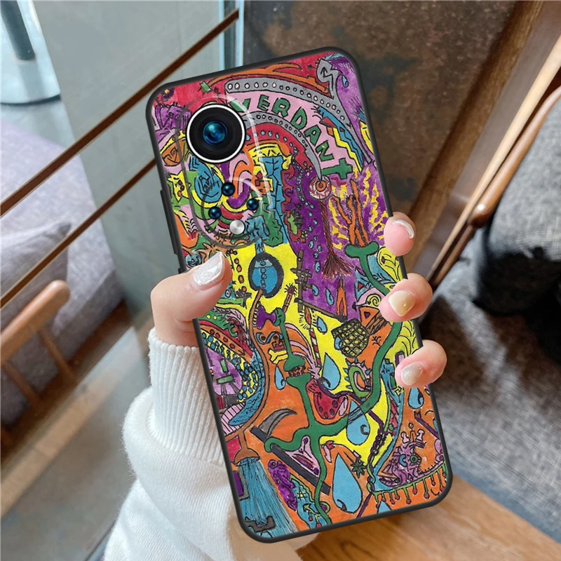 Indie Hippie Art Case For Honor 90 70 50 Lite Magic 5 Pro Cover For Honor X8 X9 X7 X8a X9a X7a X6a X9b 9X 8X