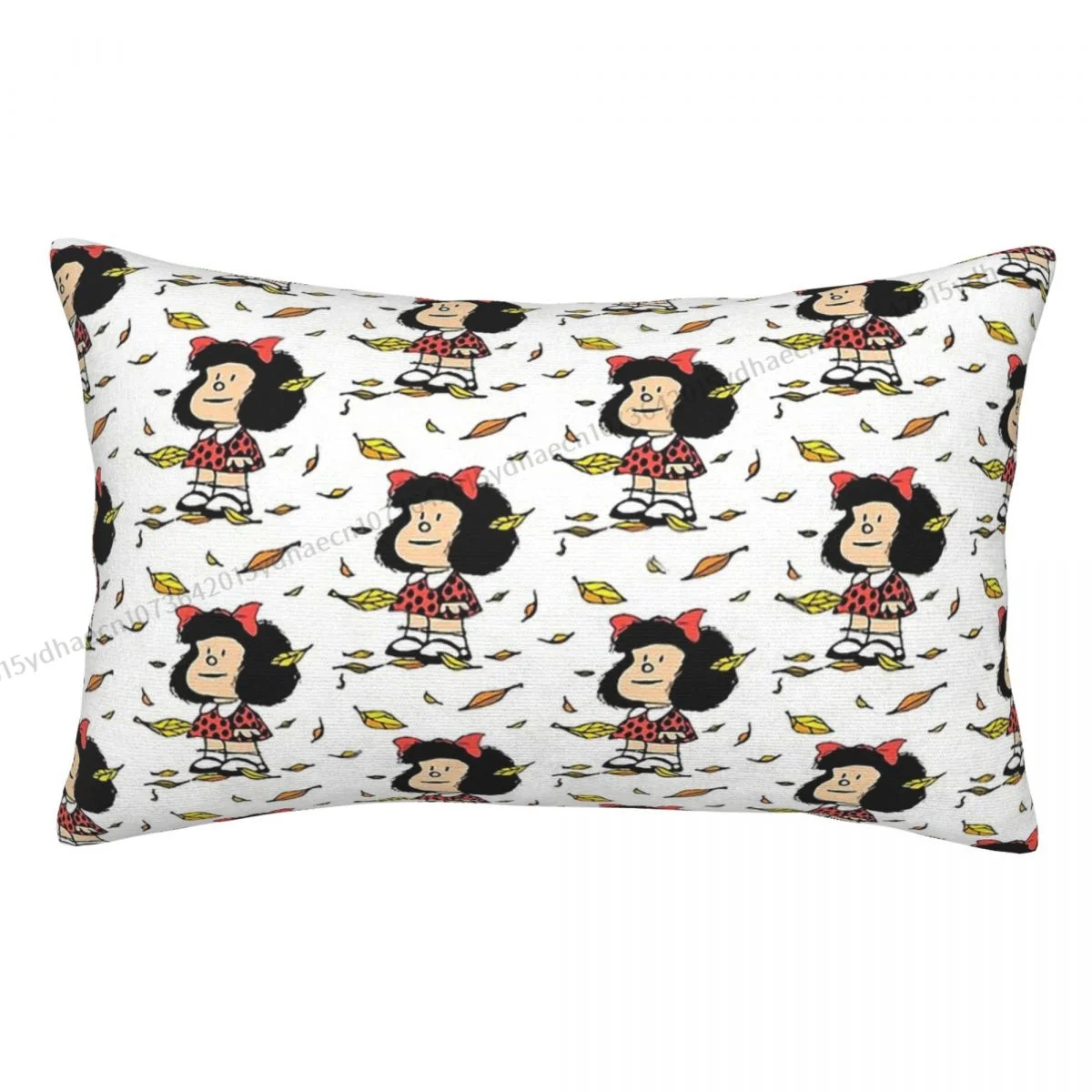 Autumn Leaves Quino Argentino Pillow Case Mafalda Miguelito Comic Cushion Covers Home Sofa Chair Decorative Backpack Covers