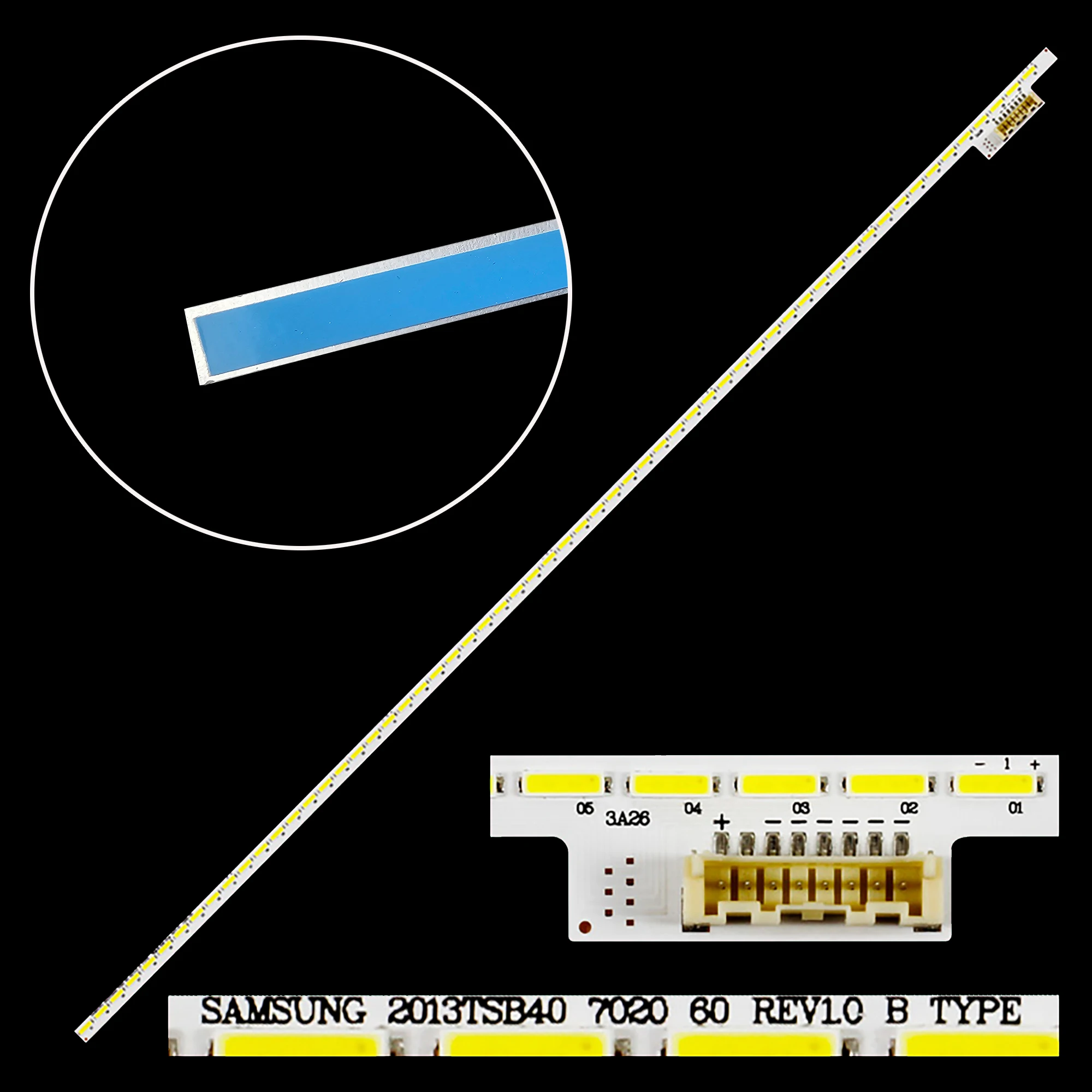 1/5/10 مجموعات LED شريط إضاءة خلفي ل 40L7356RK 40L6353DB 40L6353RK 40L6363D 40L7335D 40L7355D 2013TSB40 7020 60 REV1.0 B