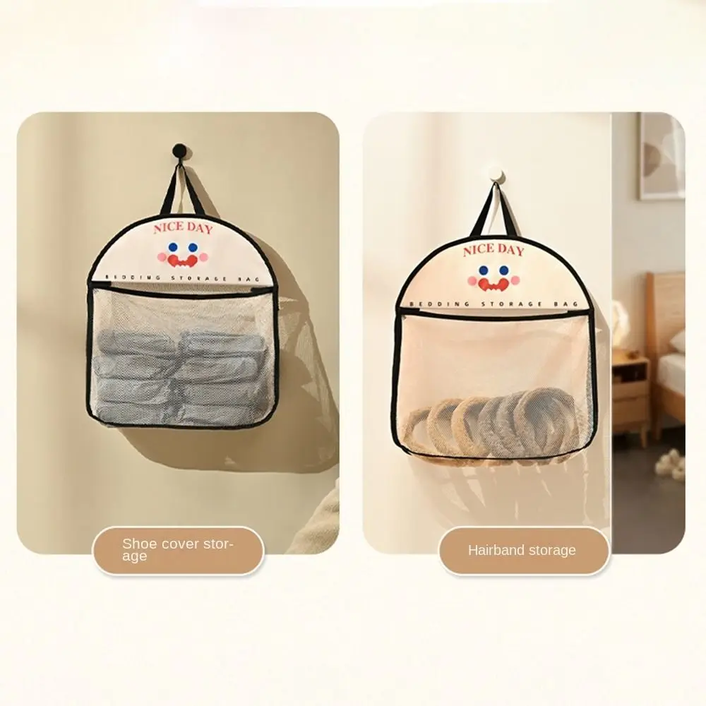 Multi-Purpose Hanging Storage Mesh Bag Cartoon Toys Storage Holder Reusable Kitchen Mesh Bag Underwear Socks Storage Bag S