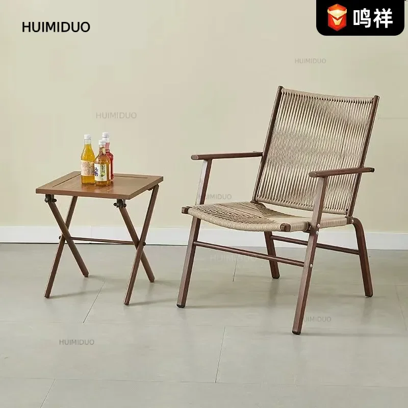Conjunto de mesa y sillas plegables para balcón, patio, jardín o terraza, silla reclinable china nueva, resistente al agua.