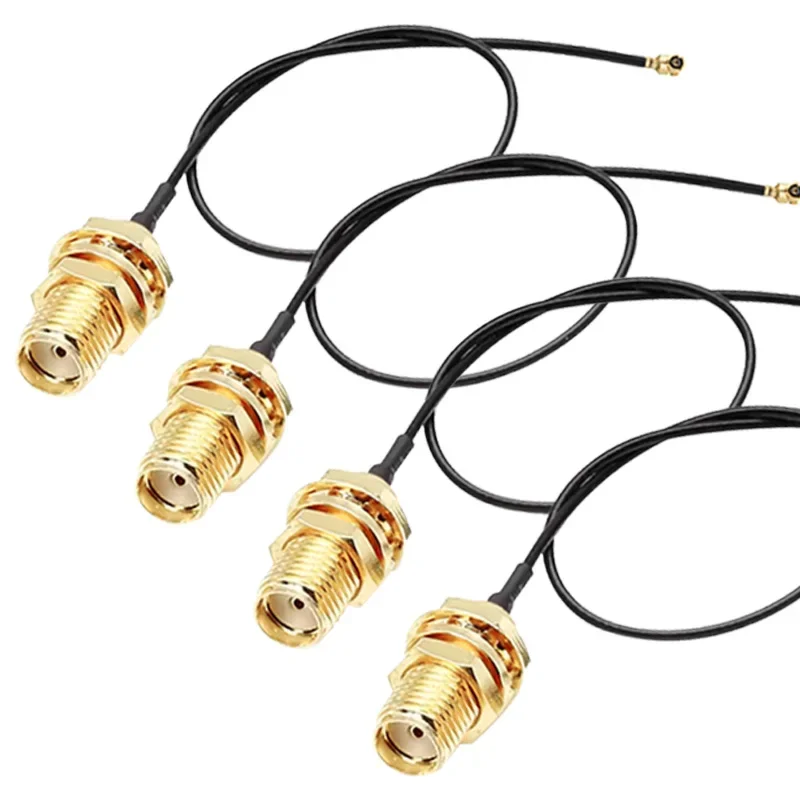 2 piezas cable 1.13 conector SMA hembra a UFL/U.FL/ cable de baja pérdida a (RP)SMA pigtail cable de extensión de antena WiFi 6