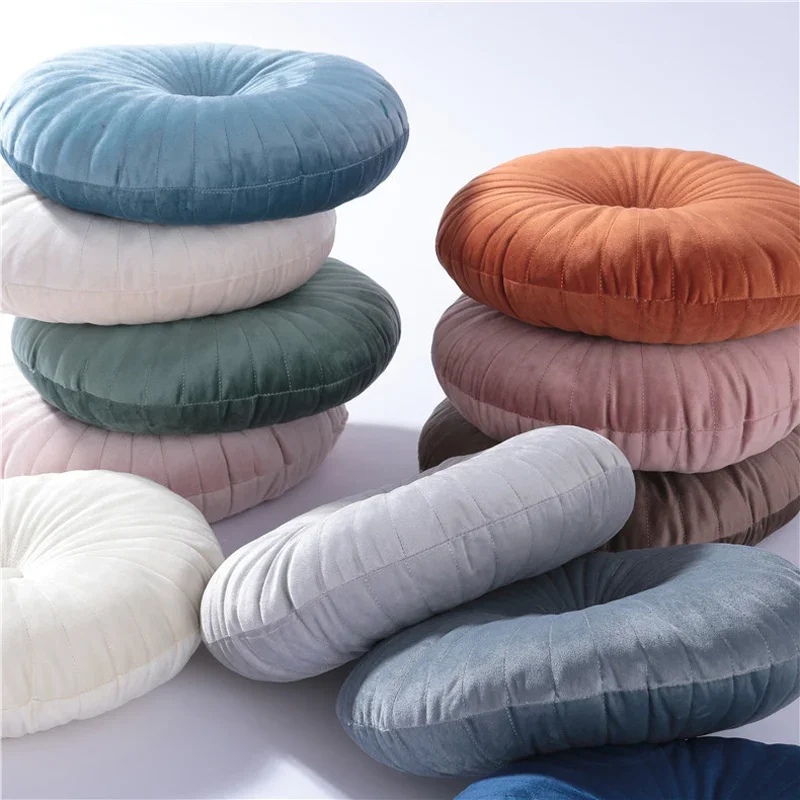 Round Futon Pillow Tatami Cushion Home Decoration Sofa Bed Chair Floor Cushion Soft Seat Cushion Cute Pillow