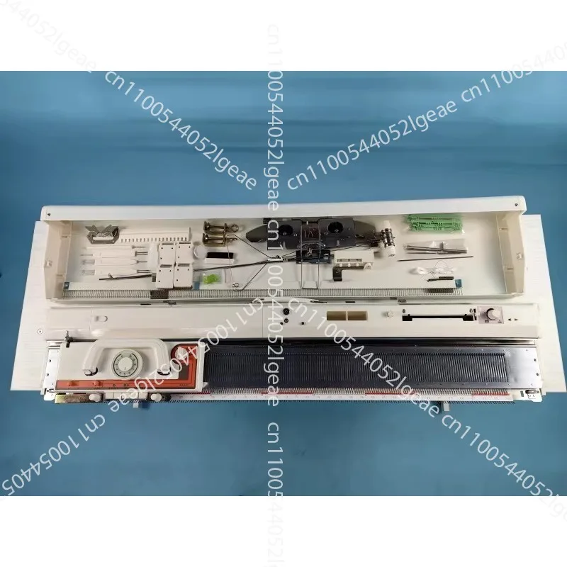 

Вязальная машина KH860 для домашнего использования, маленькая, ручная, креативная, для вязания свитеров, шарфов, с плоским и жаккардовым узором, ажурная вязка